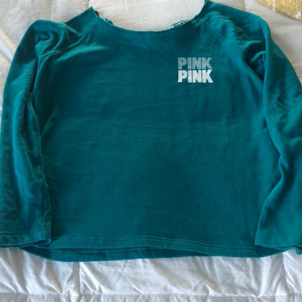 VS Pink off shoulder shirt- worn only once